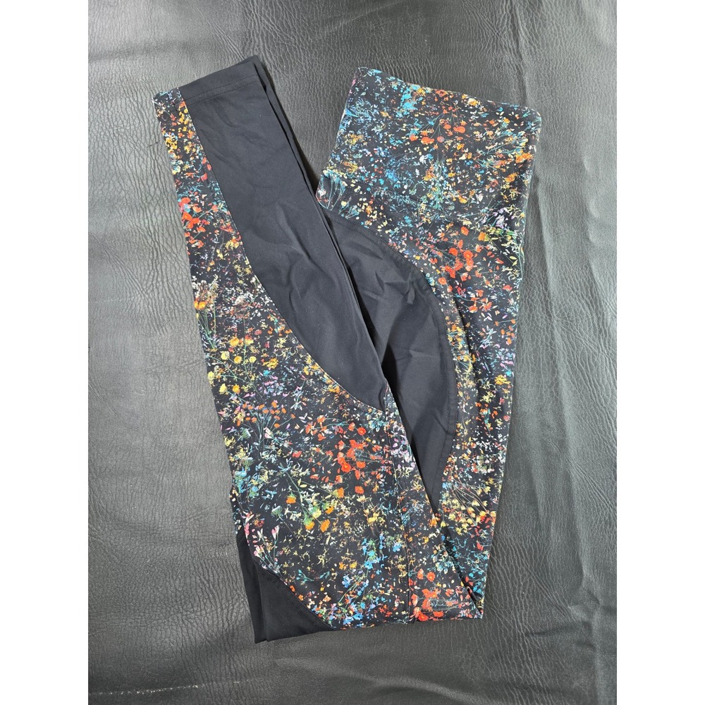 Lululemon High Rise Leggings Wildflower Multi Floral Black Size 8 W5BSMS
